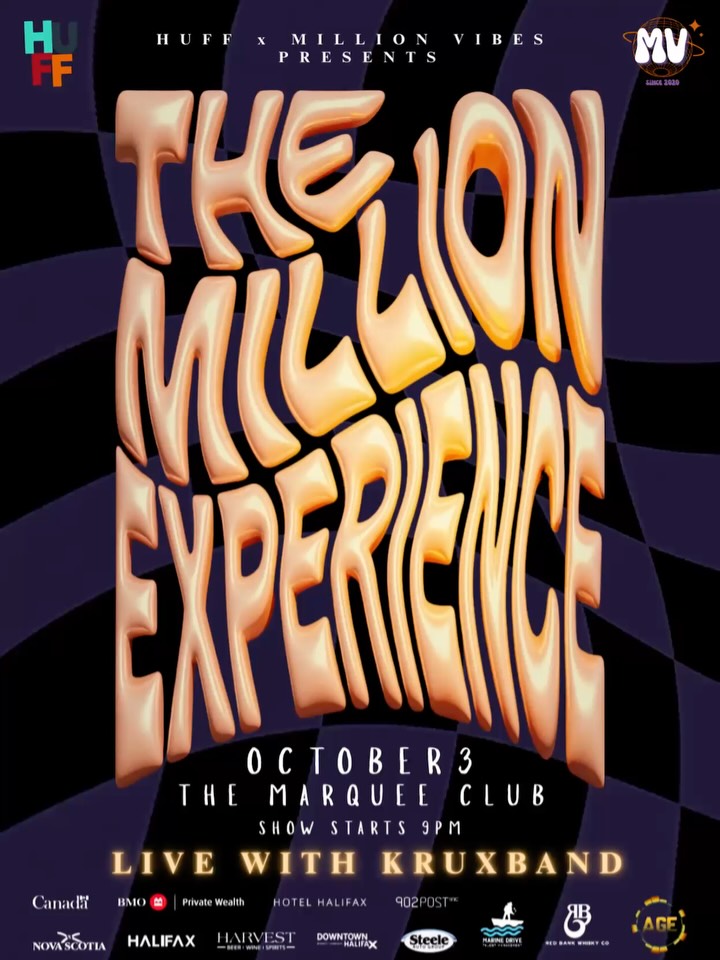 HALIFAX URBAN FOLK FESTIVAL PRESENTS: THE MILLION EXPERIENCE W/ Arenye + BASYL + Bode Peters + F$RGO + KAYO + Yung St4k