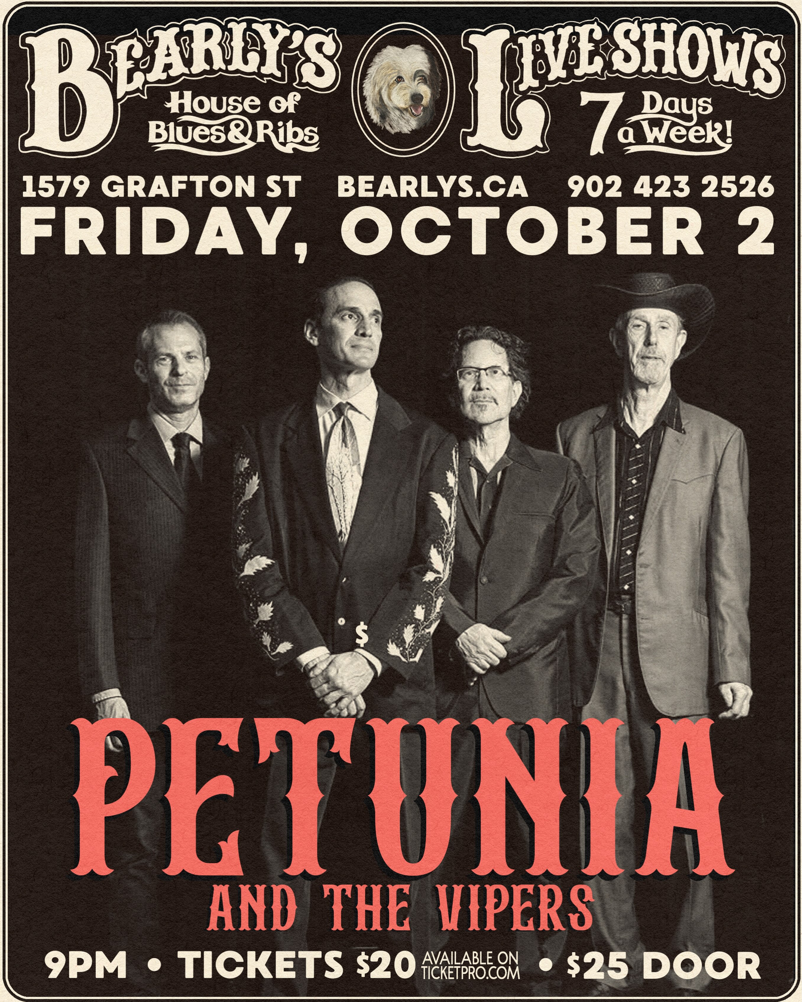 Petunia & The Vipers 9pm (Click for tickets!)