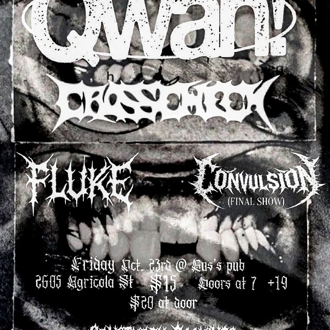 Sanctuary Bookings Presents: Qwan, Crosscheck, Convulsion & Fluke