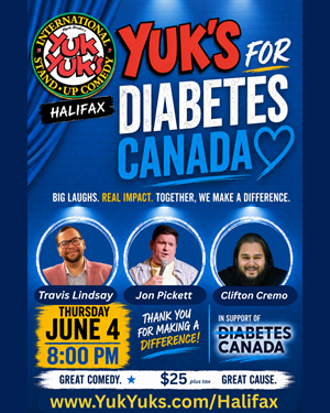 Yuks for Diabetes Canada at Yuk Yuk's Halifax